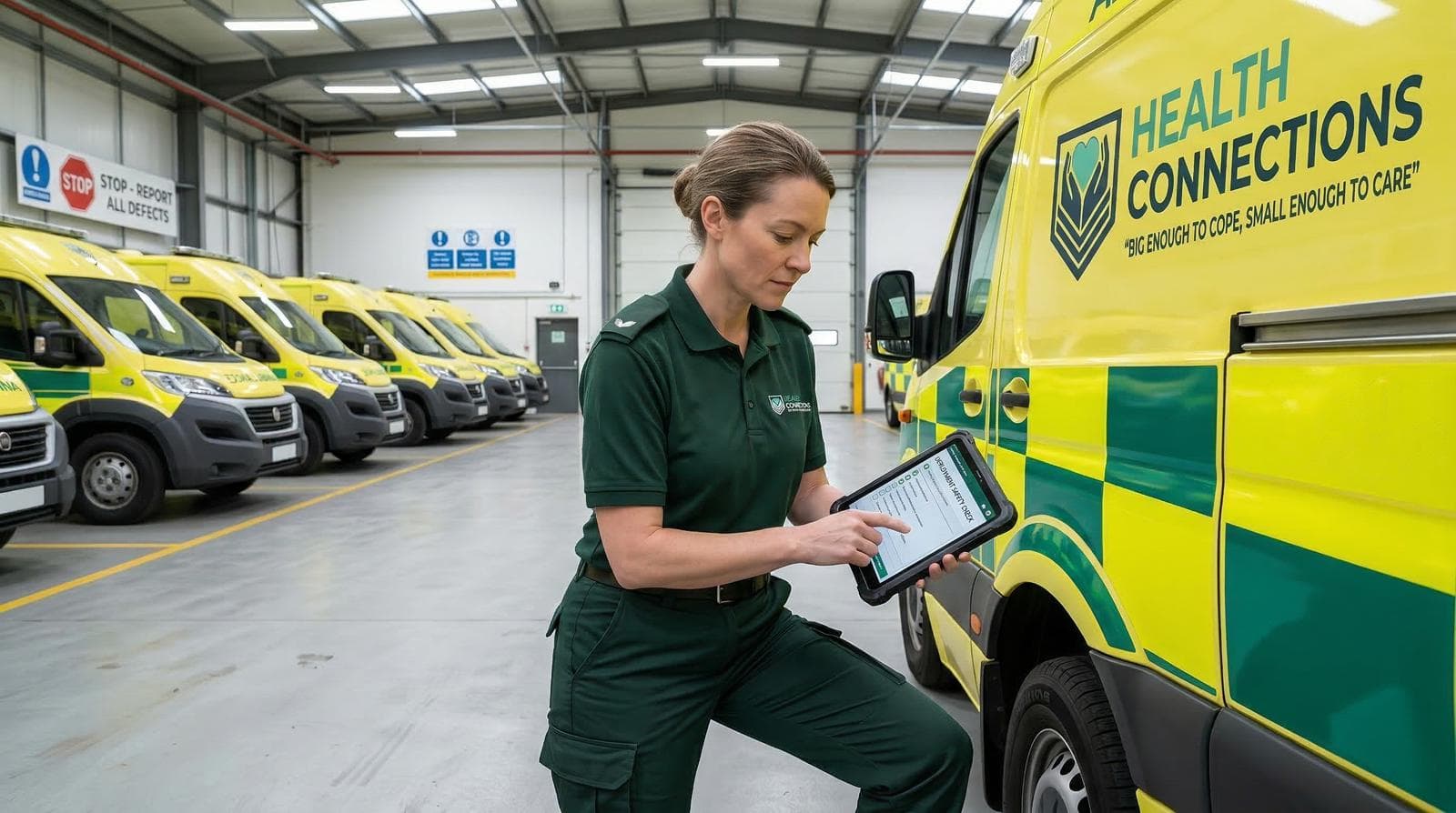 Fleet depot interior