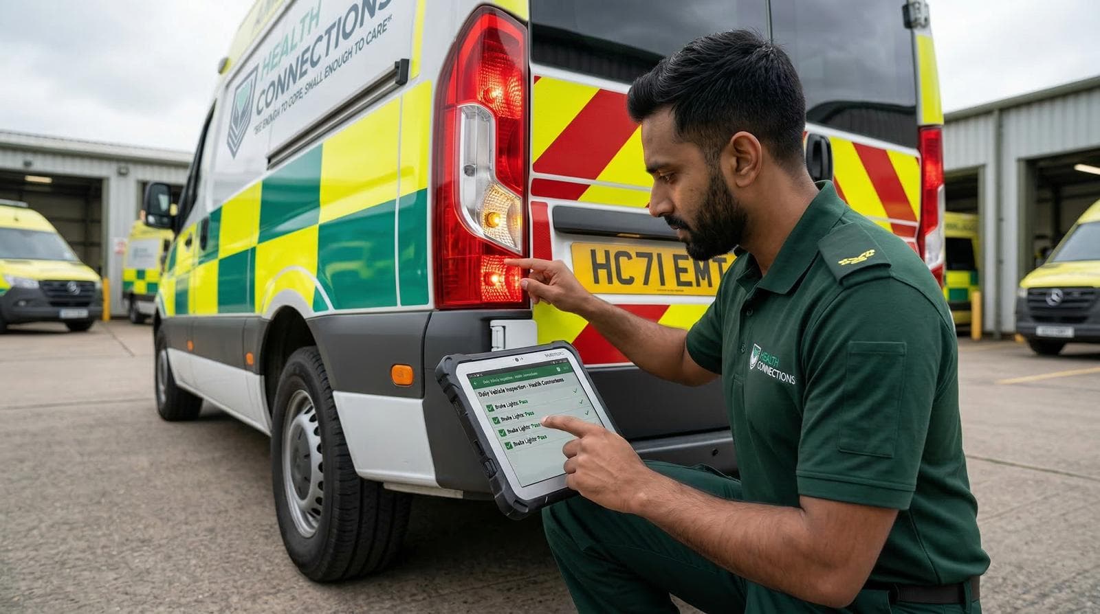 Vehicle inspection tablet