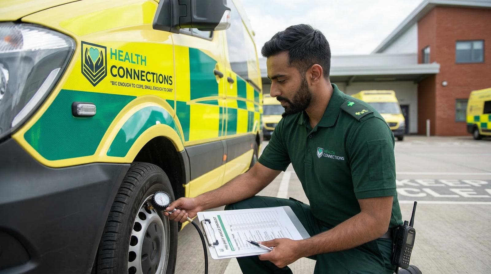 Pre-shift tyre check